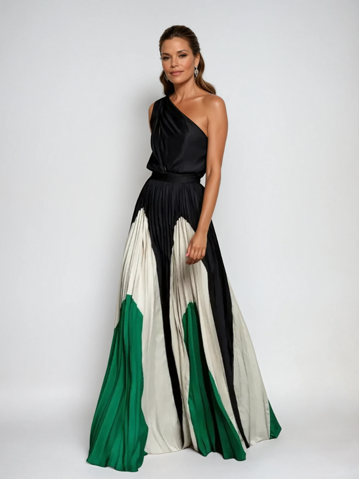 Poppy | Elegant One-Shoulder Maxi Dress